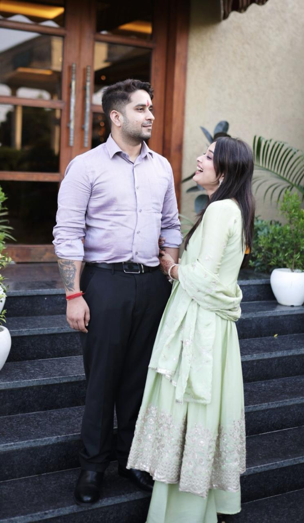 Kashish lovingly smiling with Pia in a tender moment